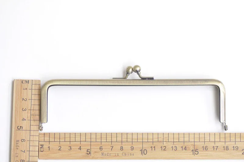 7" Purse Frame Clutch Bag Glue-In Style Bag Rectangular Purse Frame 18cm x 5cm ( 7"x 2" )