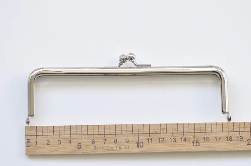 7" Purse Frame Clutch Bag Glue-In Style Bag Rectangular Purse Frame 18cm x 5cm ( 7"x 2" )