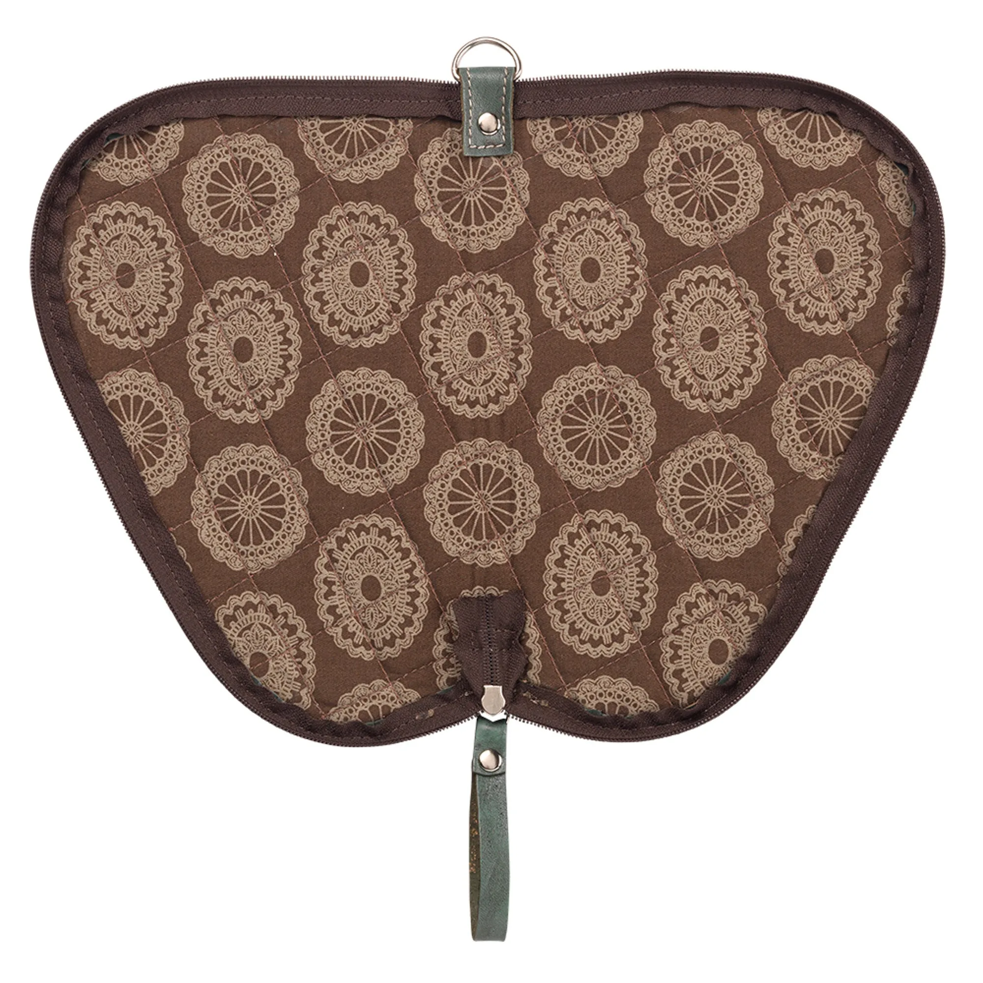 American West Padded Marine Turquoise Leather Gun Case
