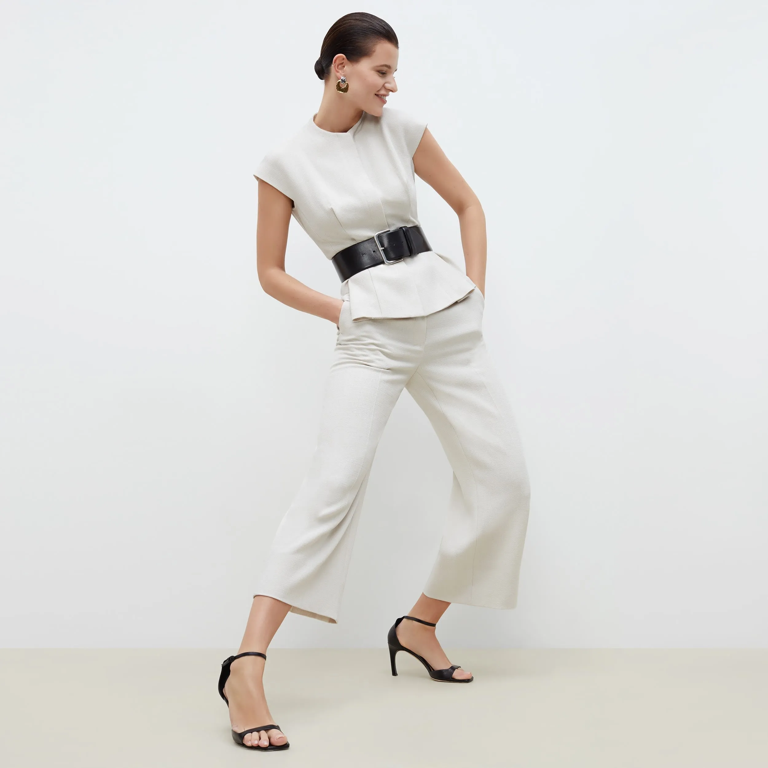 Anderson Pant - Textured Suiting :: Magnolia