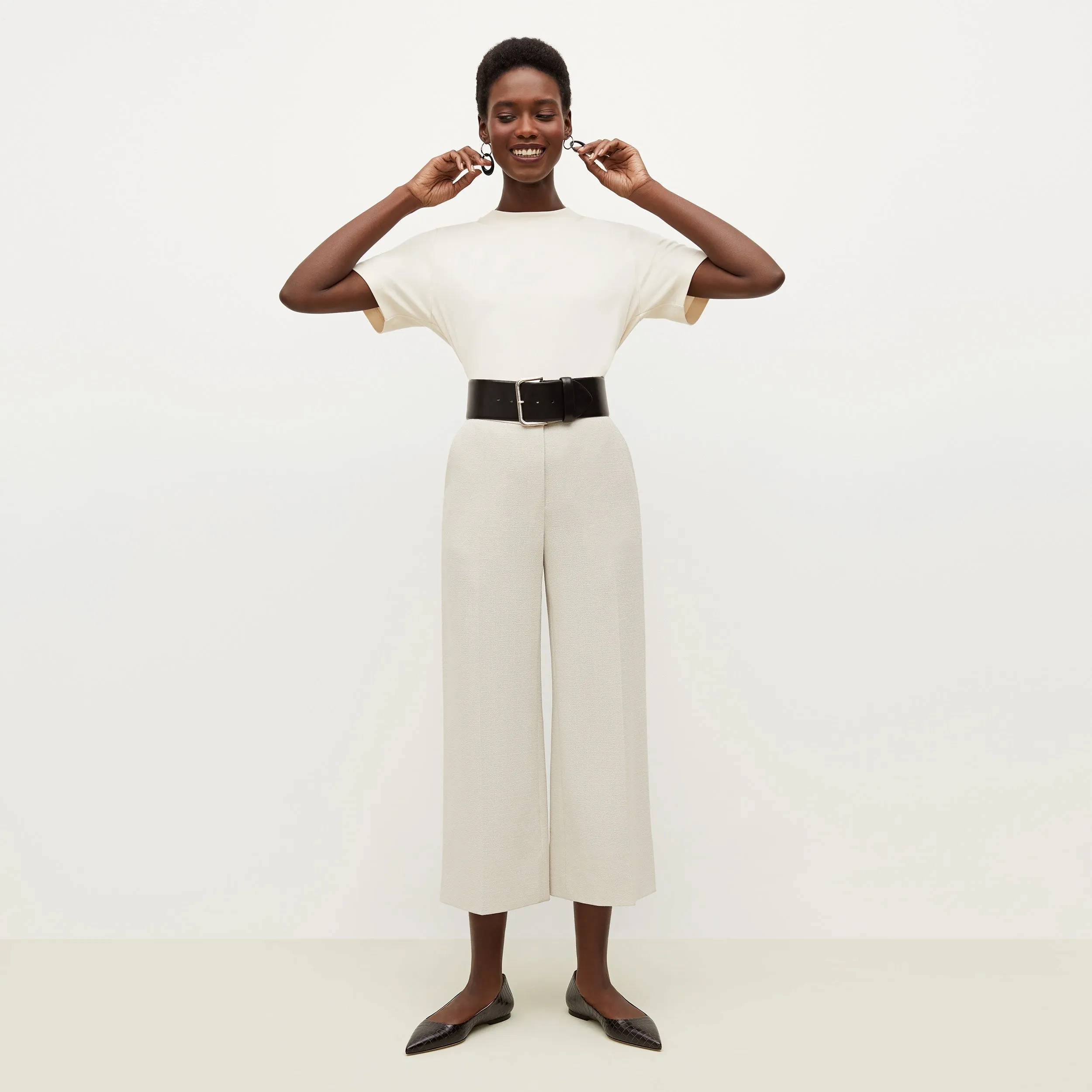 Anderson Pant - Textured Suiting :: Magnolia