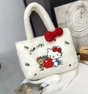 Bag - Plush Hello Kitty - White