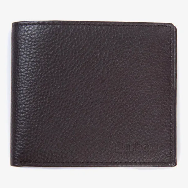 Barbour Amble Billfold Wallet - Dark Brown