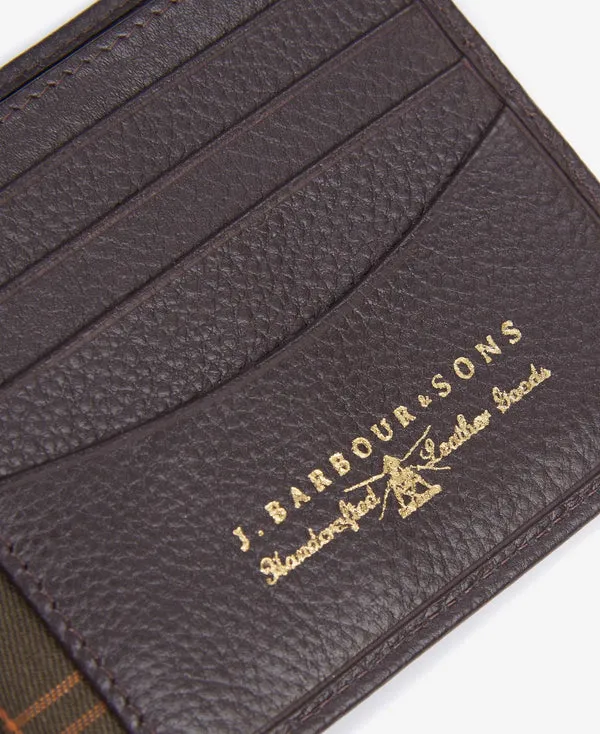 Barbour Amble Billfold Wallet - Dark Brown