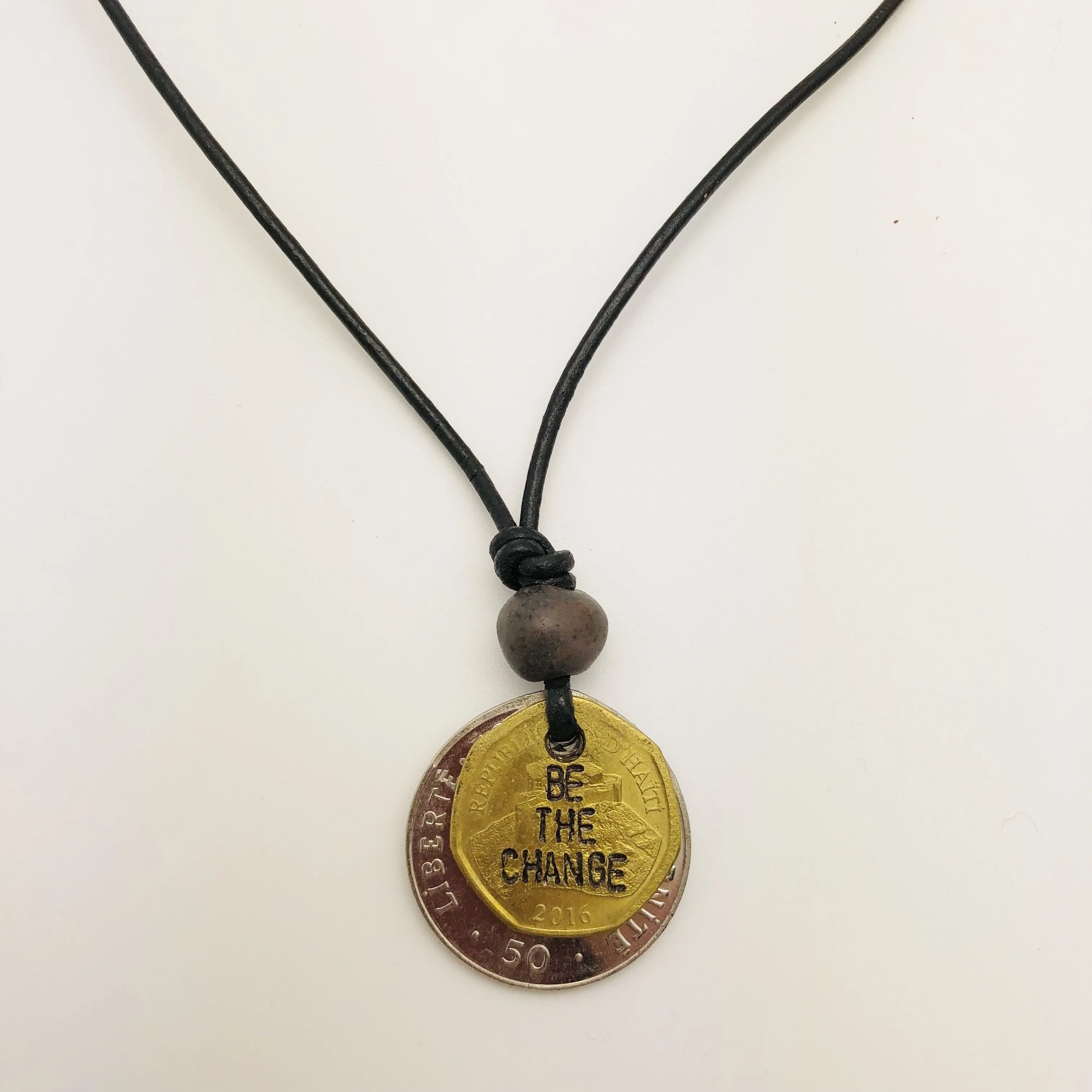 Be the Change Cord Necklace
