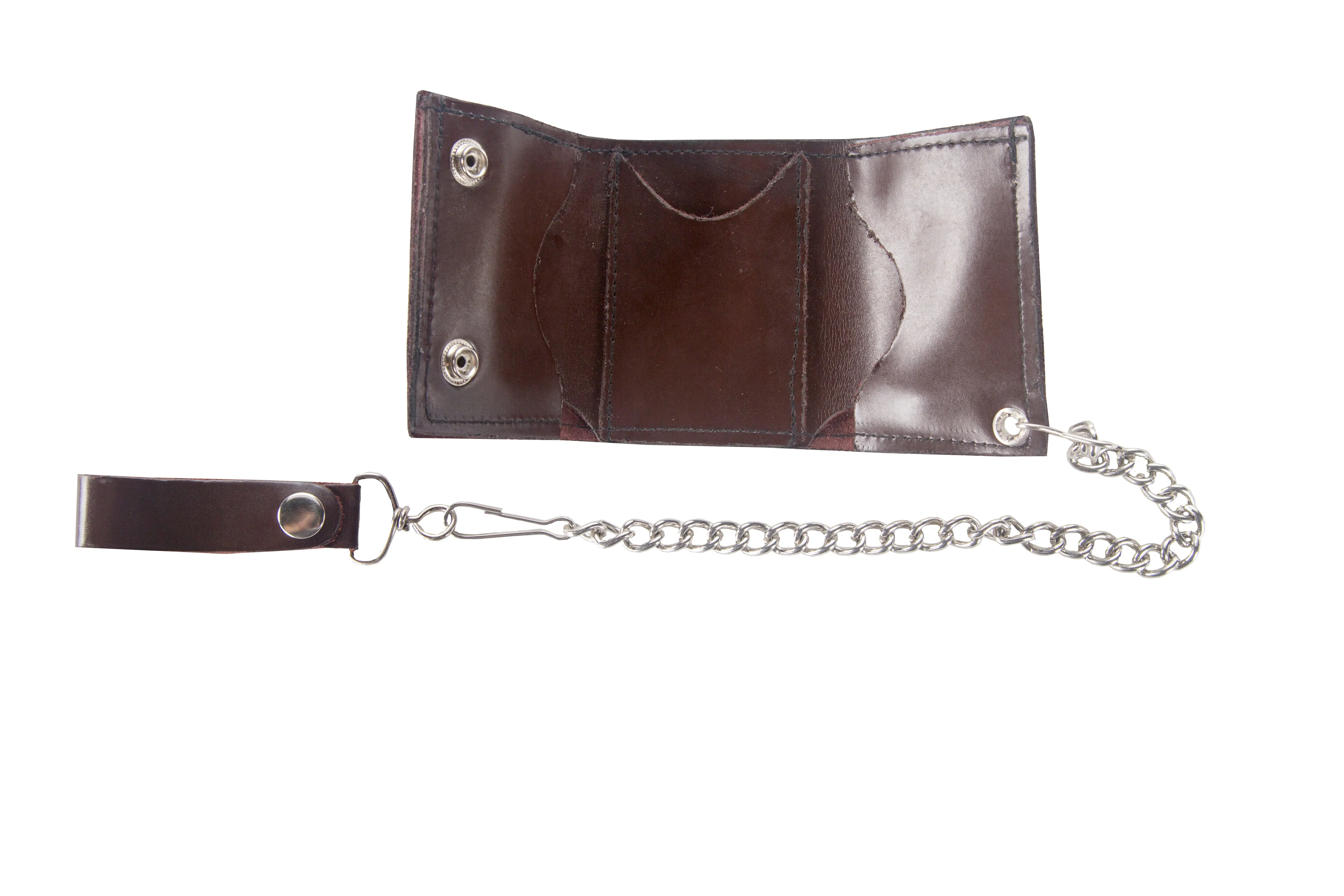 Biker Tri Fold Motorcycle Chain Wallet