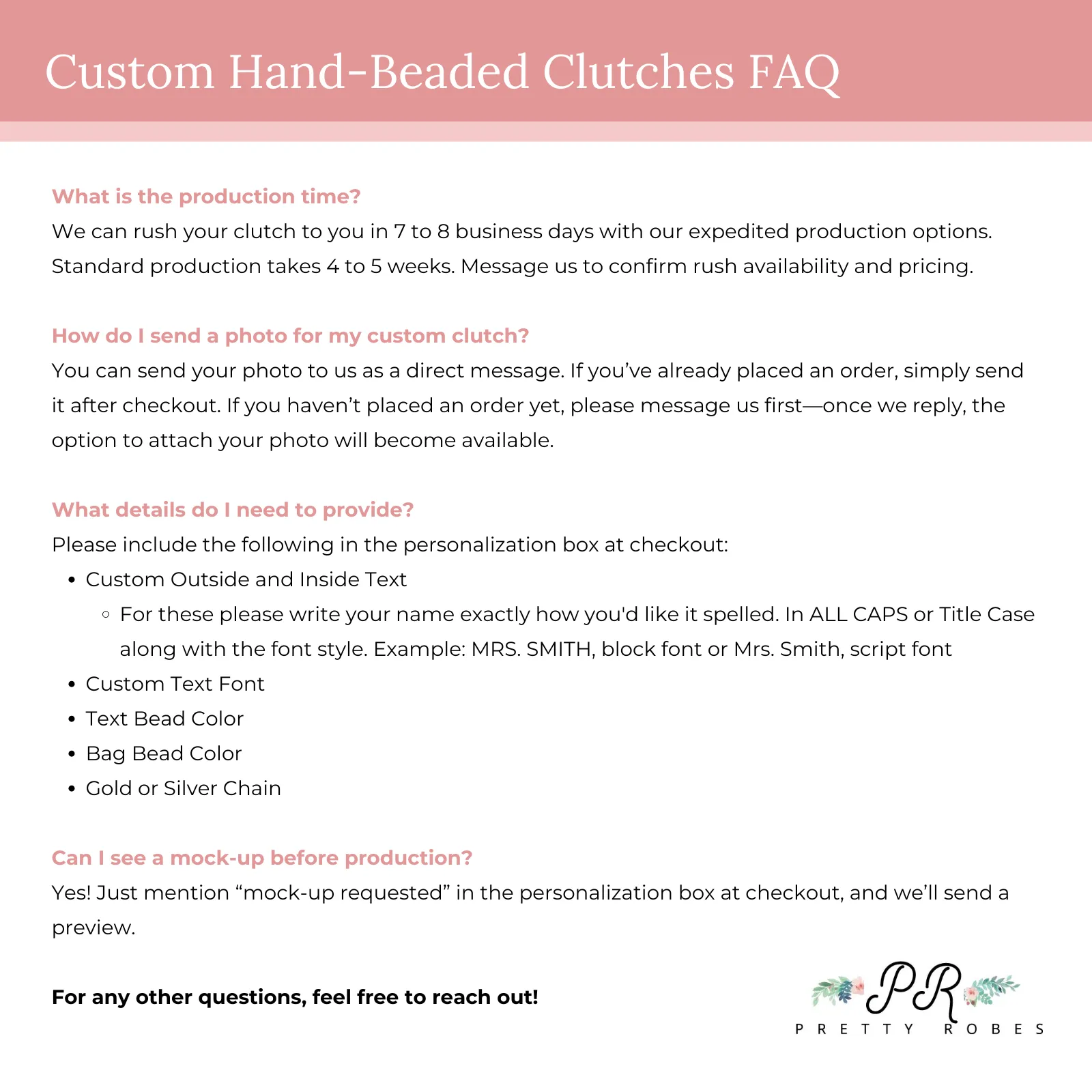 Custom MRS Envelop Clutch Purse (ENV)