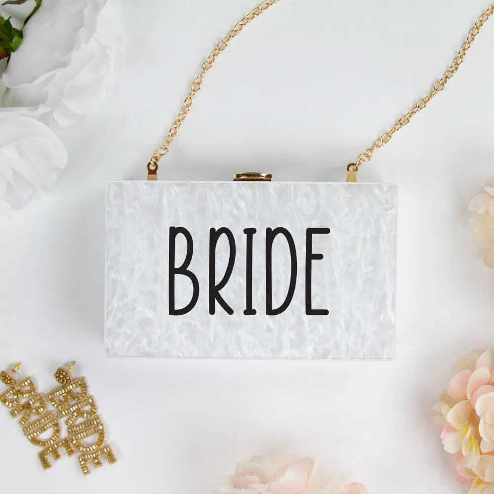 Custom Mrs. Last Name Clutch Bag