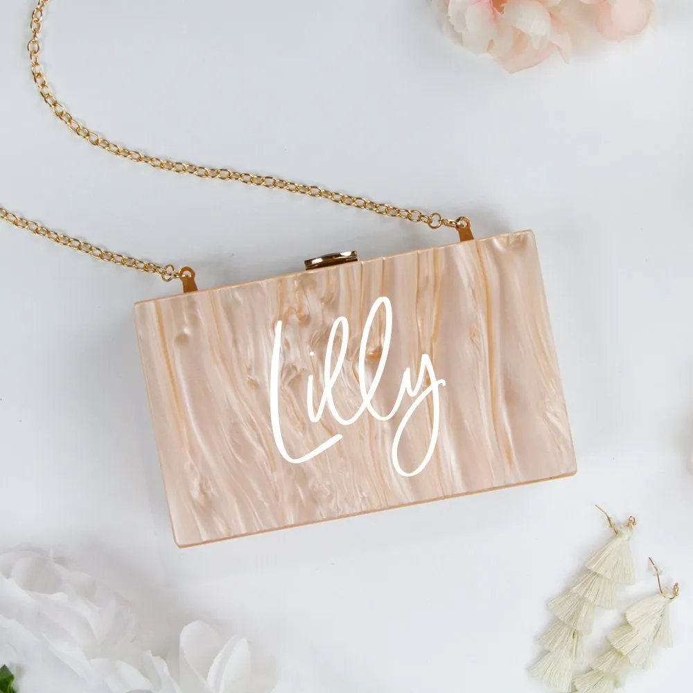 Custom Mrs. Last Name Clutch Bag