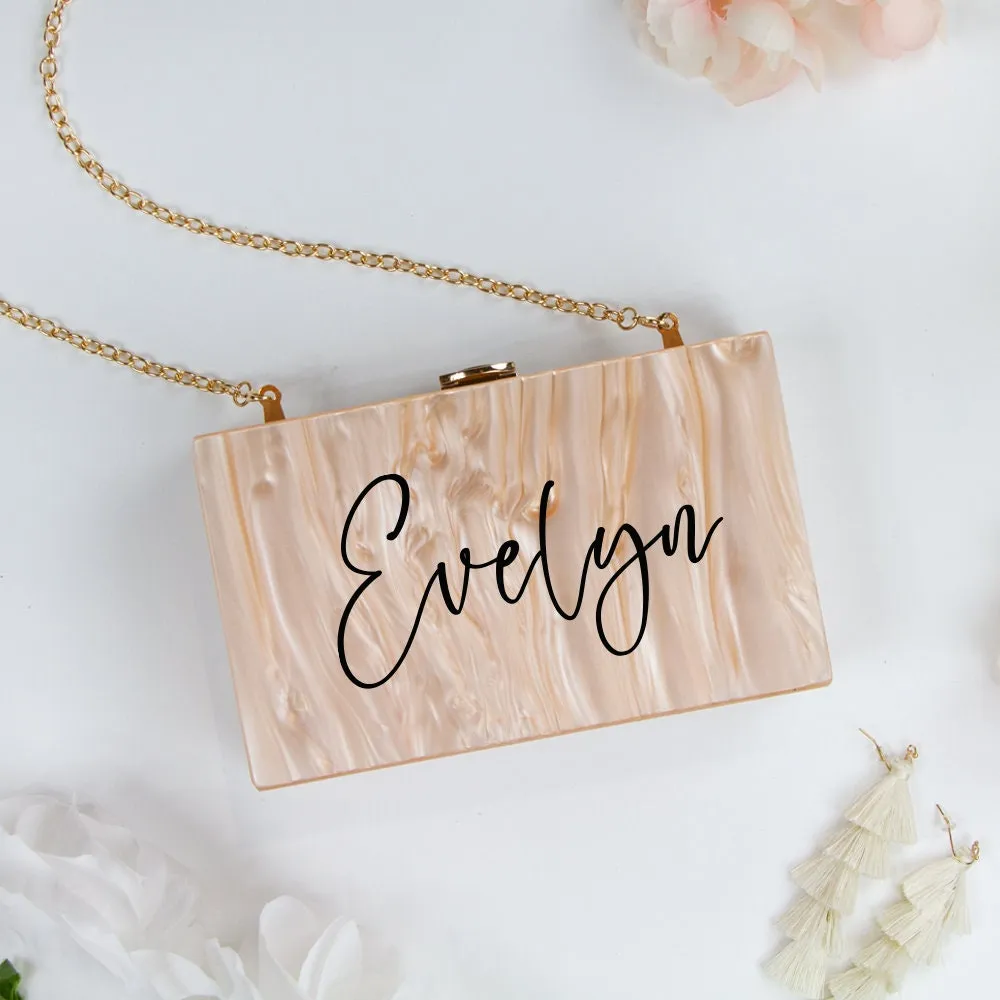 Custom Mrs. Last Name Clutch Bag