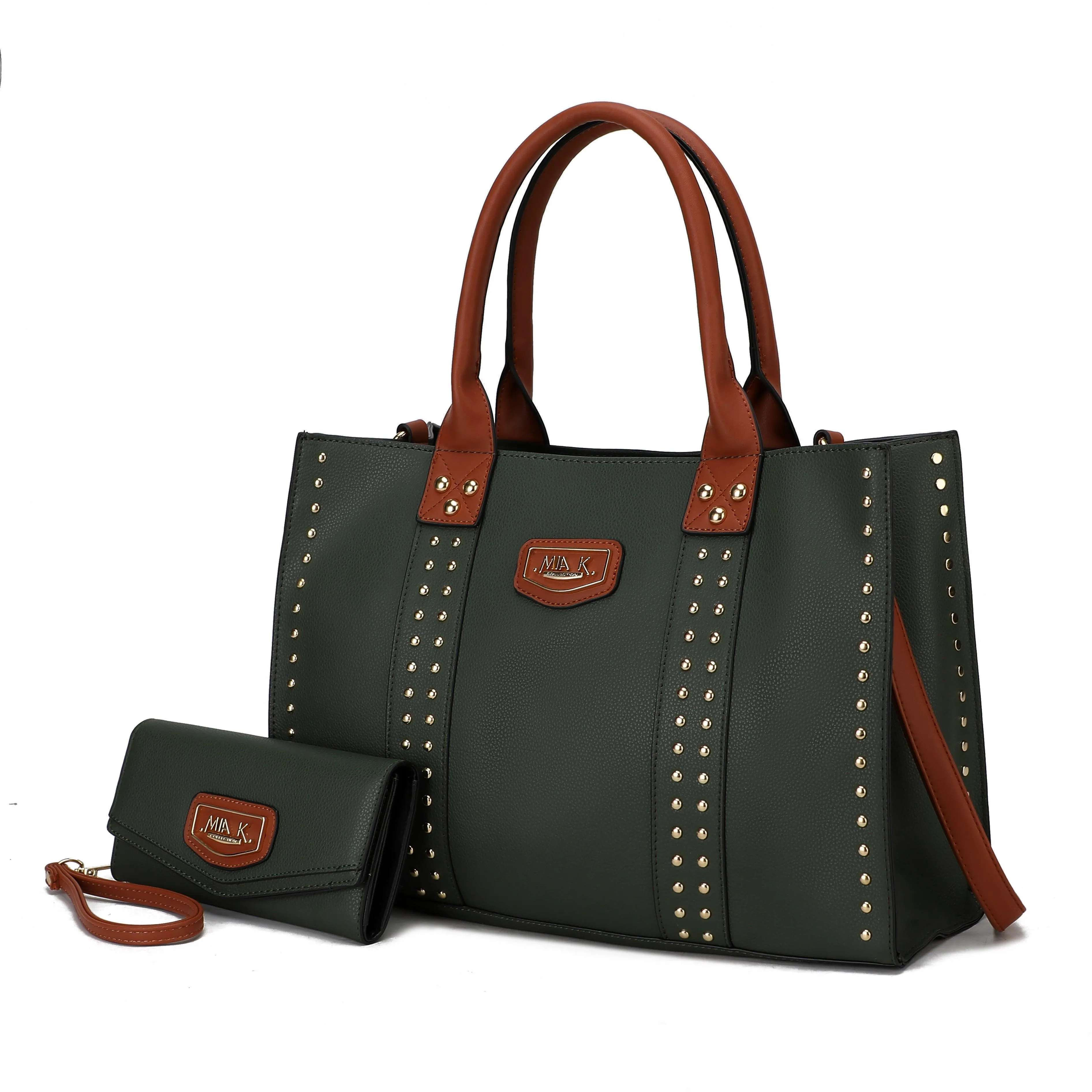 Davina Vegan Leather Women’s Tote Bag with wallet