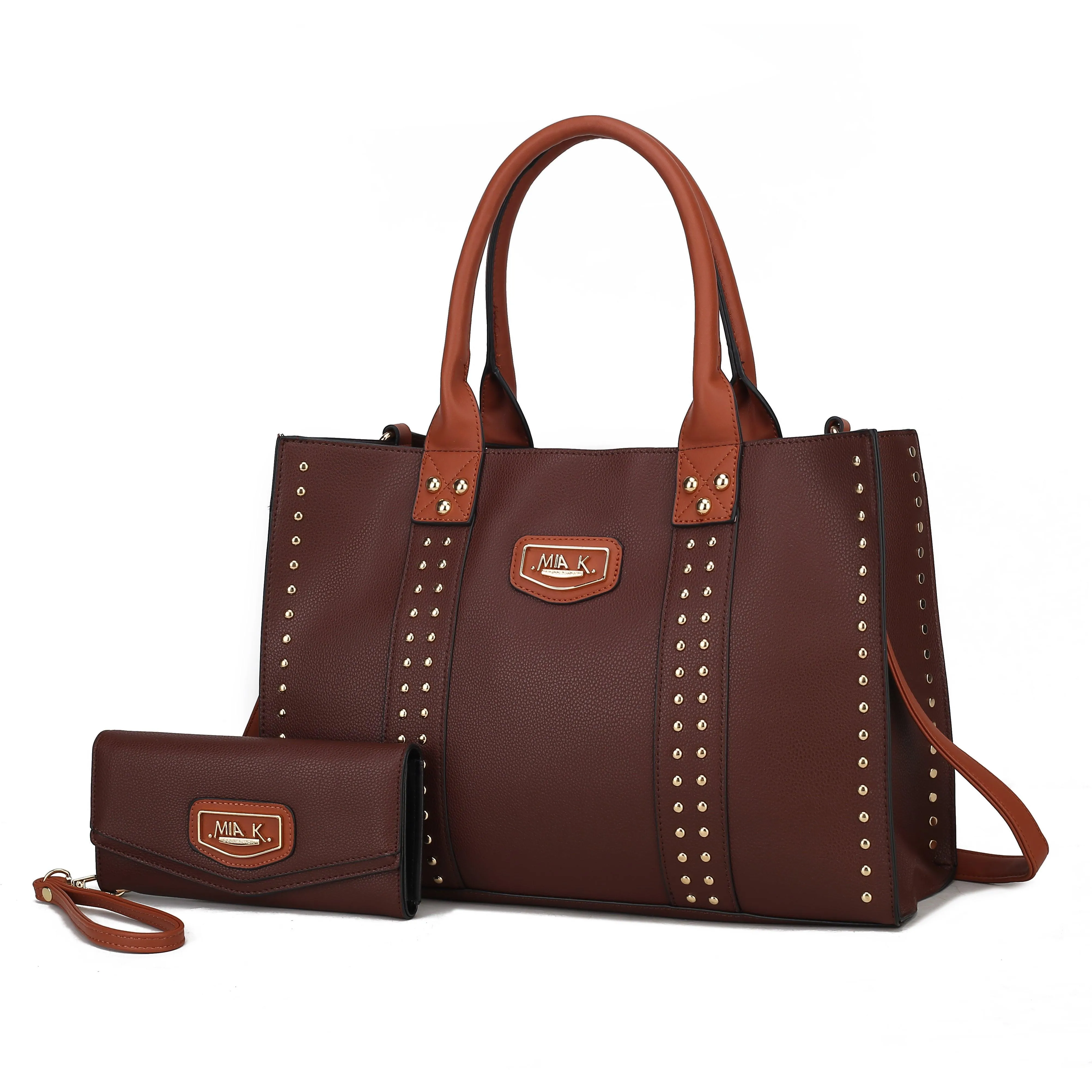 Davina Vegan Leather Women’s Tote Bag with wallet