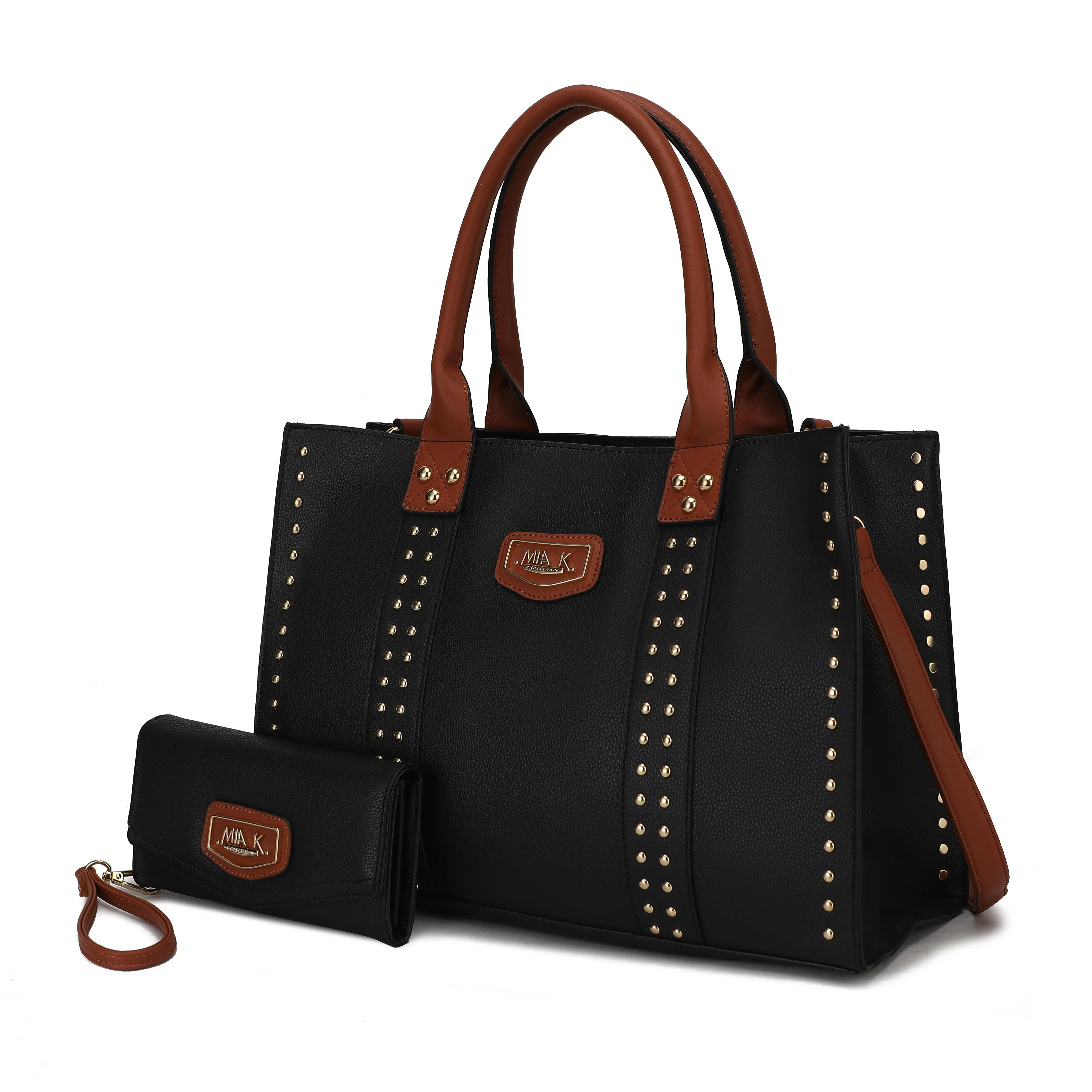 Davina Vegan Leather Women’s Tote Bag with wallet