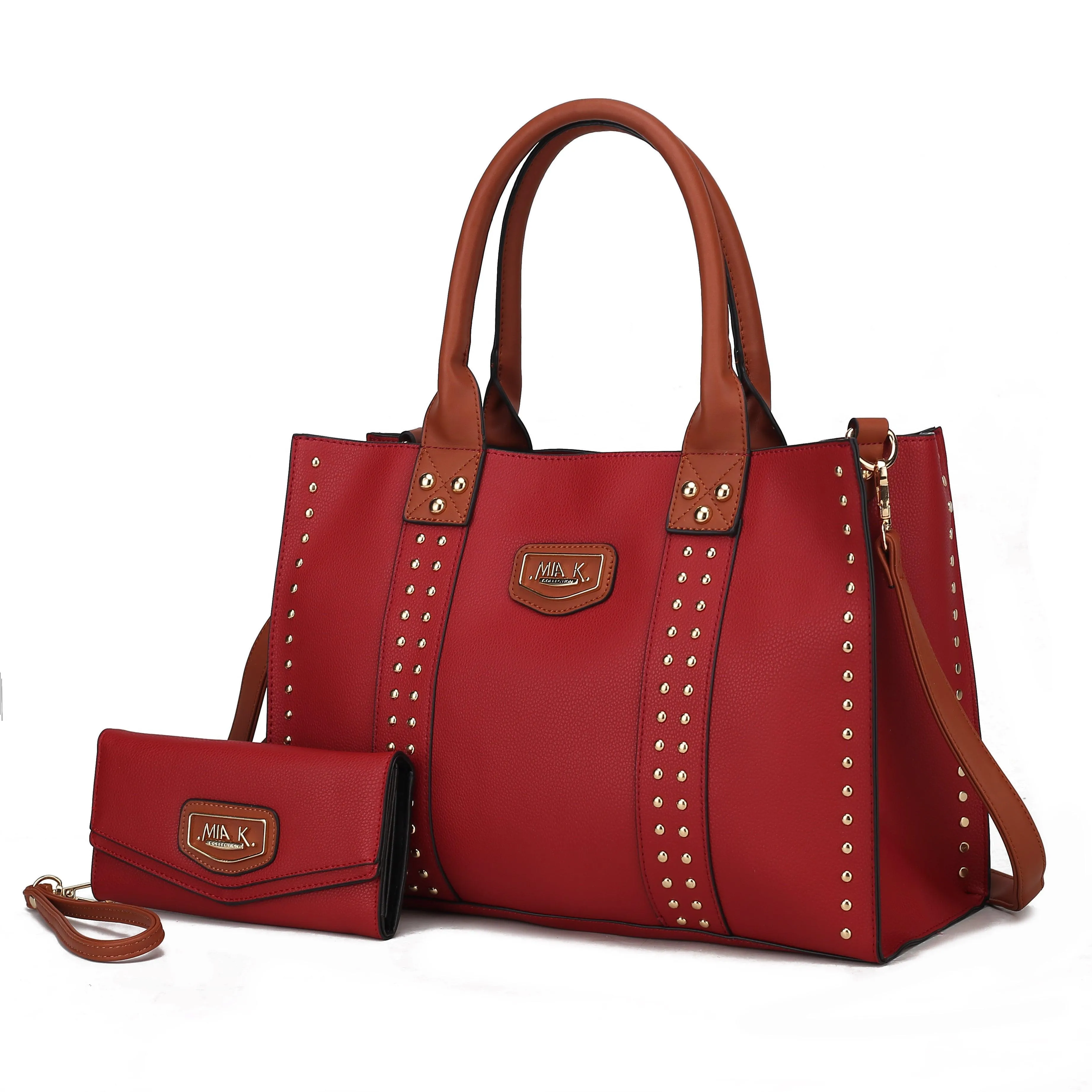 Davina Vegan Leather Women’s Tote Bag with wallet