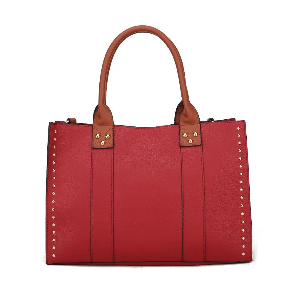 Davina Vegan Leather Women’s Tote Bag with wallet
