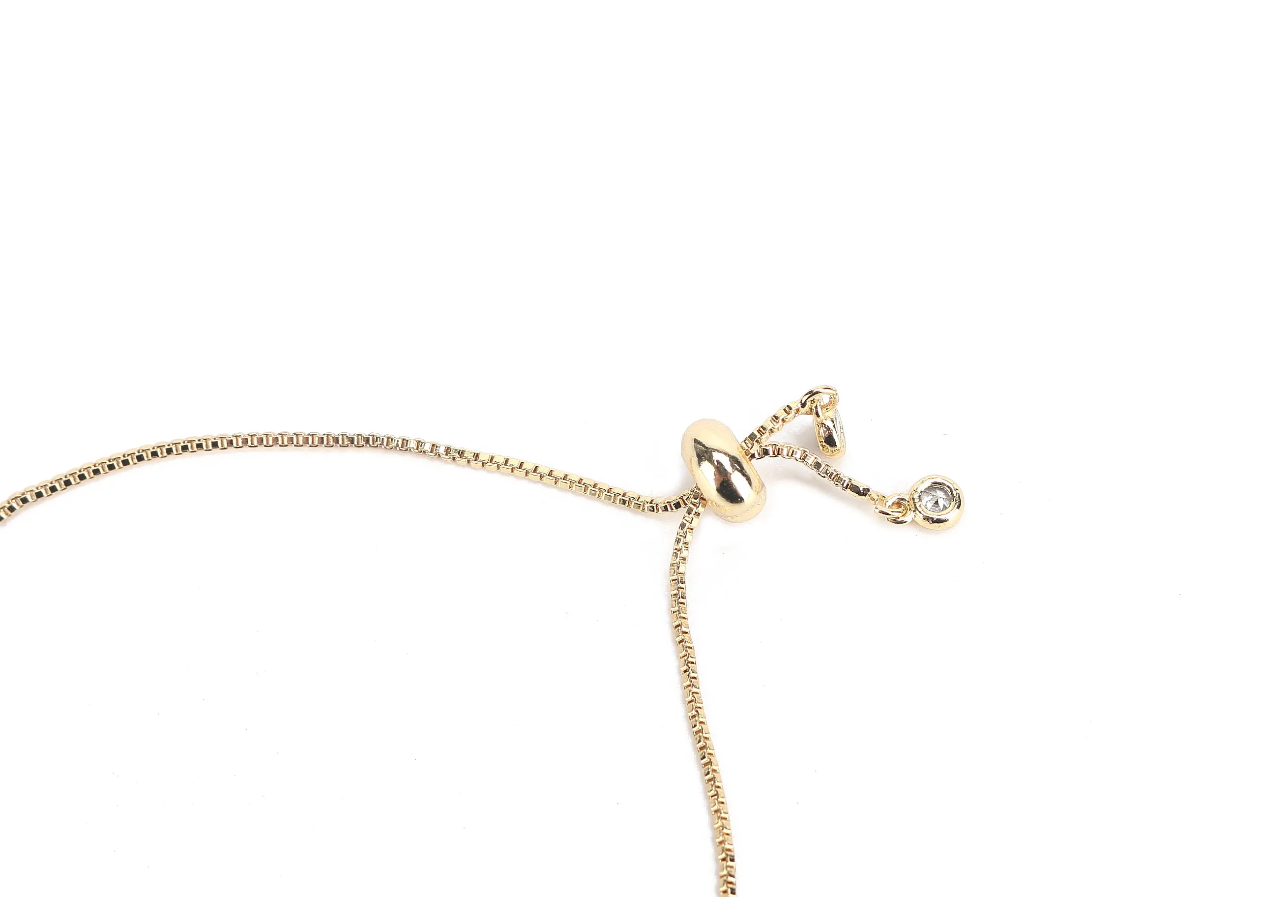 JW Crystal Bracelet Love Gold