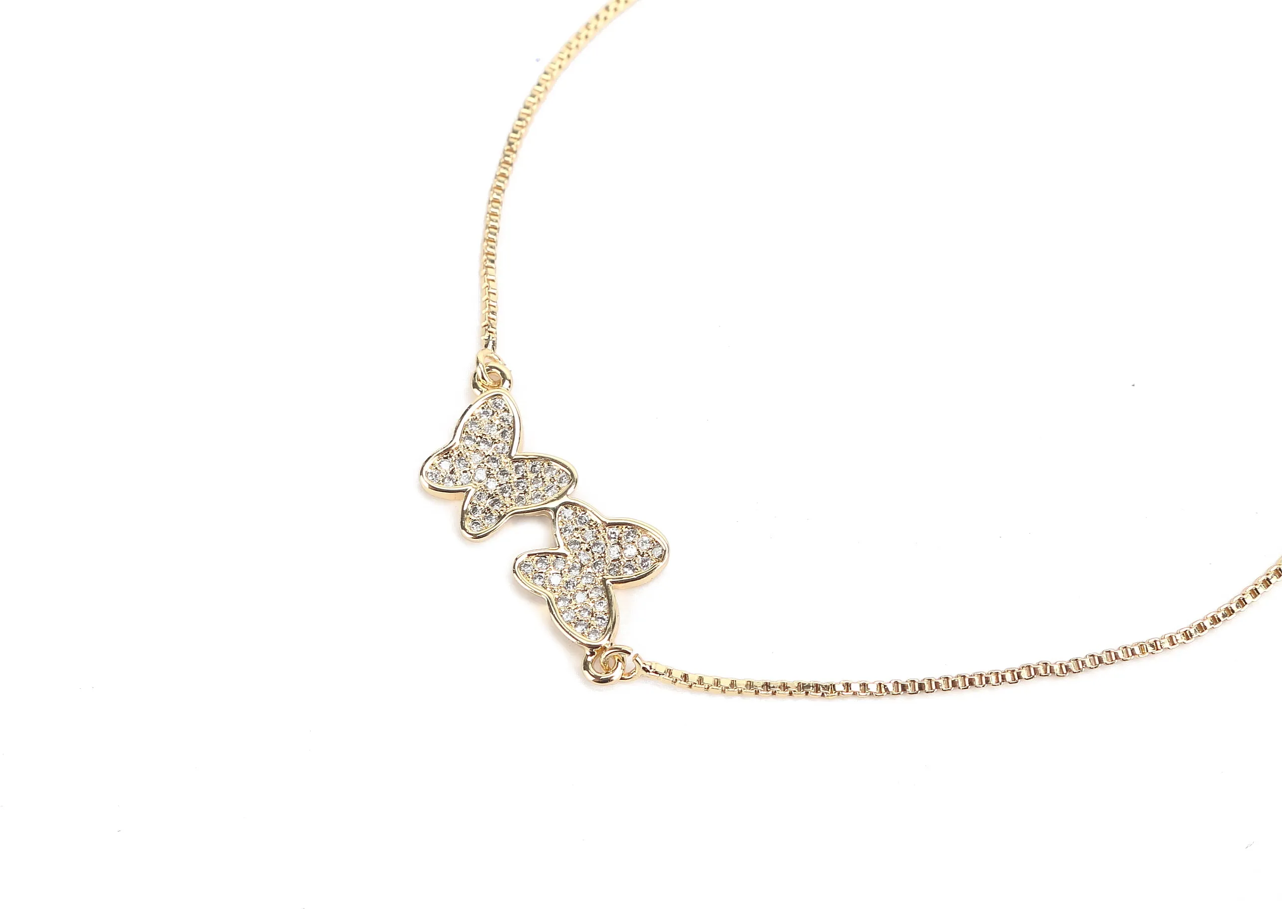 JW Crystal Bracelet Love Gold