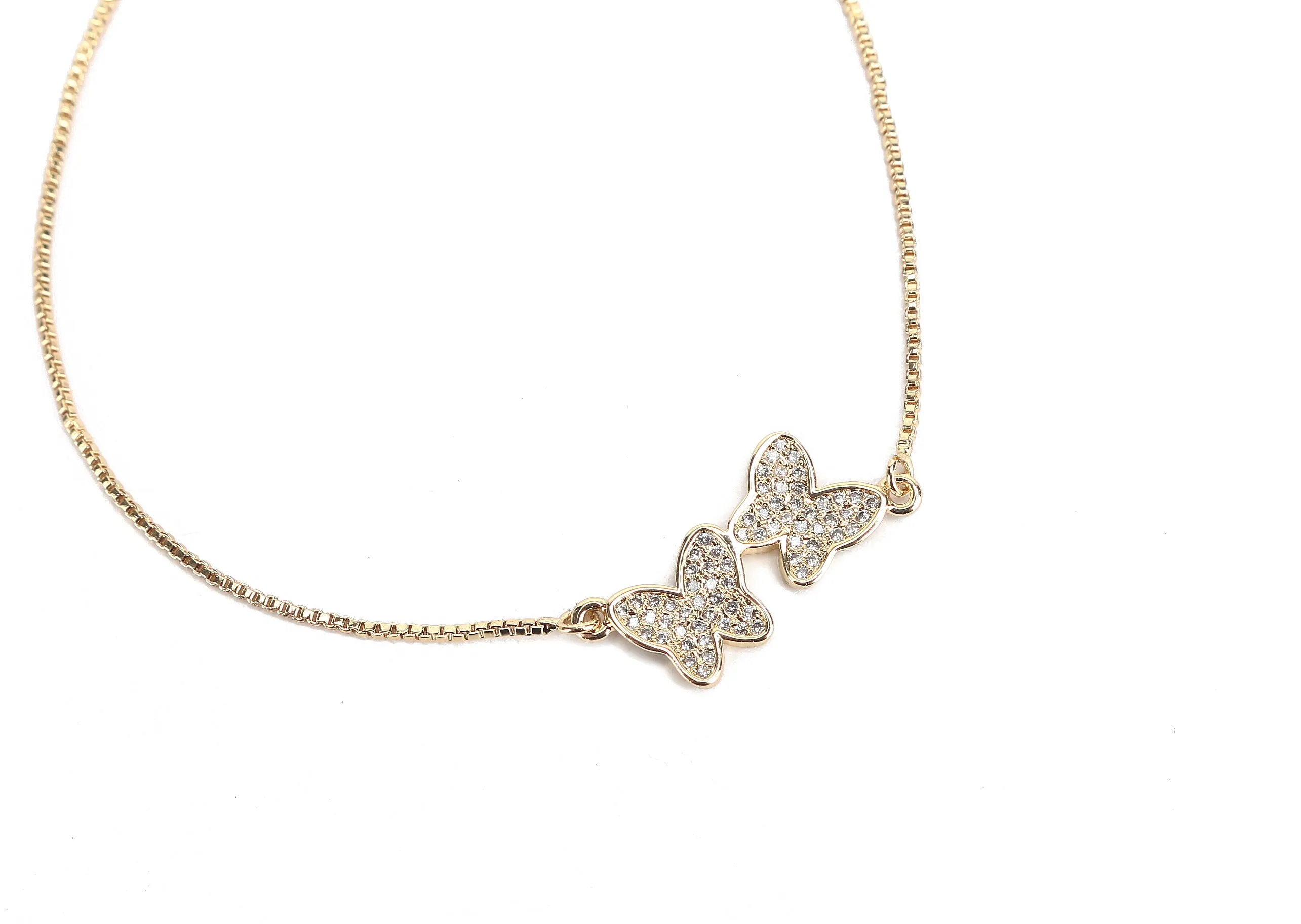 JW Crystal Bracelet Love Gold