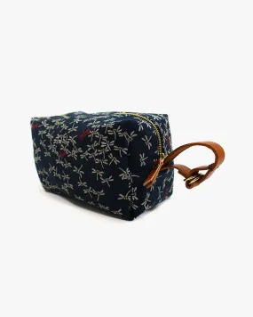 Kiriko Original Dopp Kit, Indigo Tonbo with Red