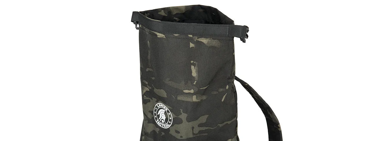 Lancer Tactical 1000D Nylon Tactical Barrel Backpack (Camo Black) Airsoft Gun Accessories