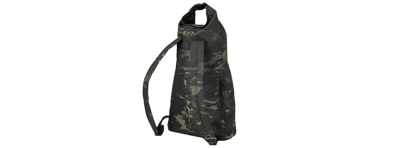 Lancer Tactical 1000D Nylon Tactical Barrel Backpack (Camo Black) Airsoft Gun Accessories