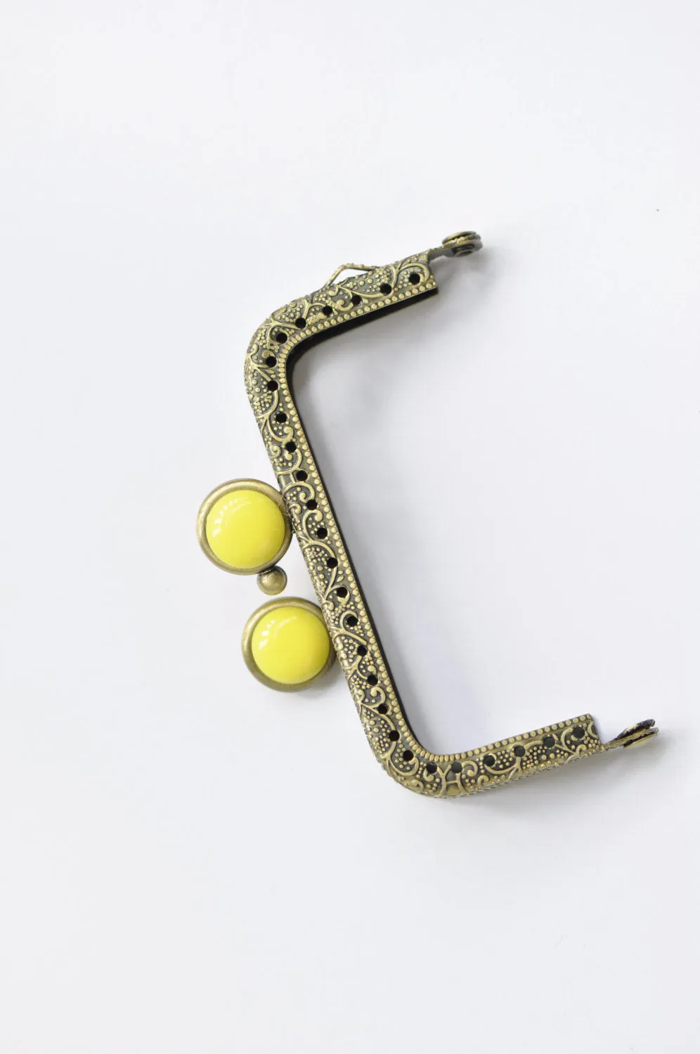 Metal Purse Wedding Party Evening Coin Purse Bag Frame Handle Purse Frame 8.5 x 6.5cm  ( 3" x 2")