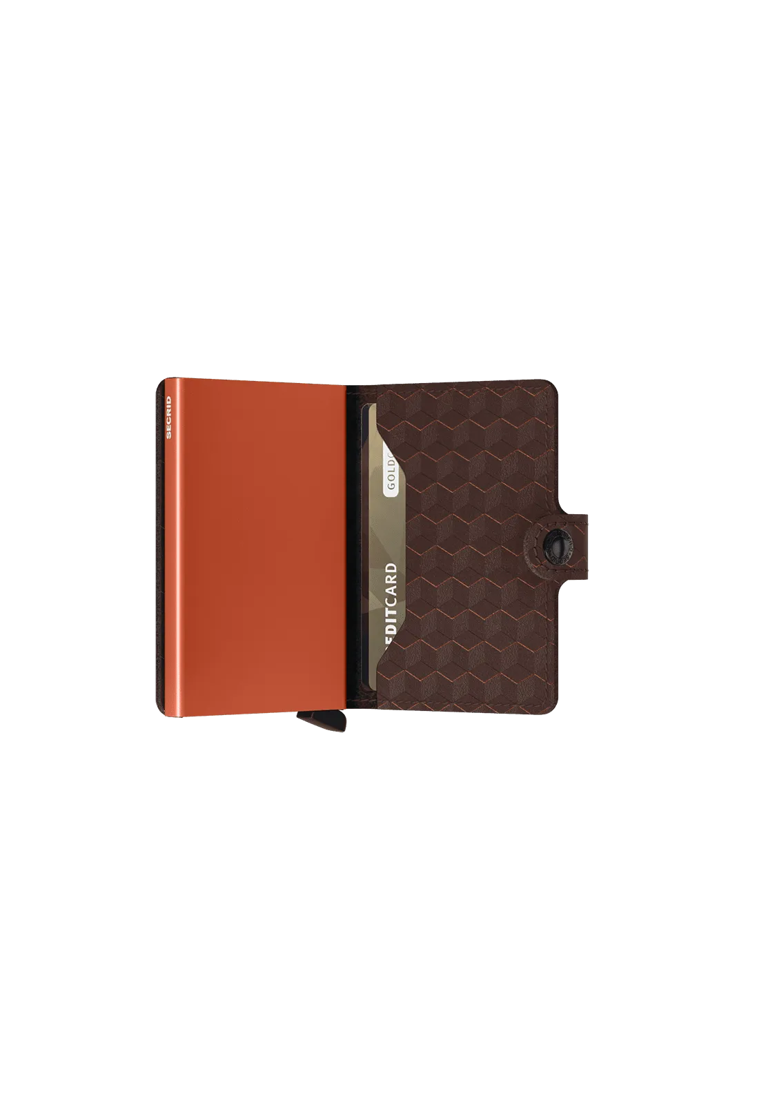 Mini Optical Wallet - Brown & Orange