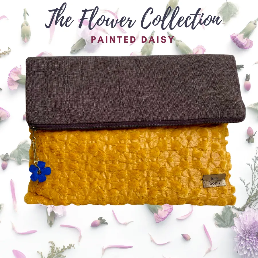 Painted Daisy Clutch bag