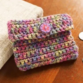 Red Heart Crochet Change Purse