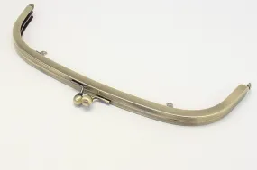 Retro Bronze Purse Frame Large Handle Purse Frame Glue-In Clutch Bag Frame Glue-In 24cm ( 9")