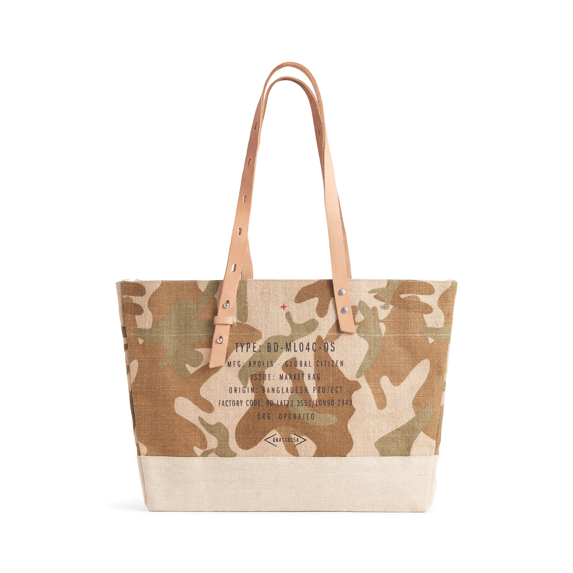 Shoulder Market Bag in Safari