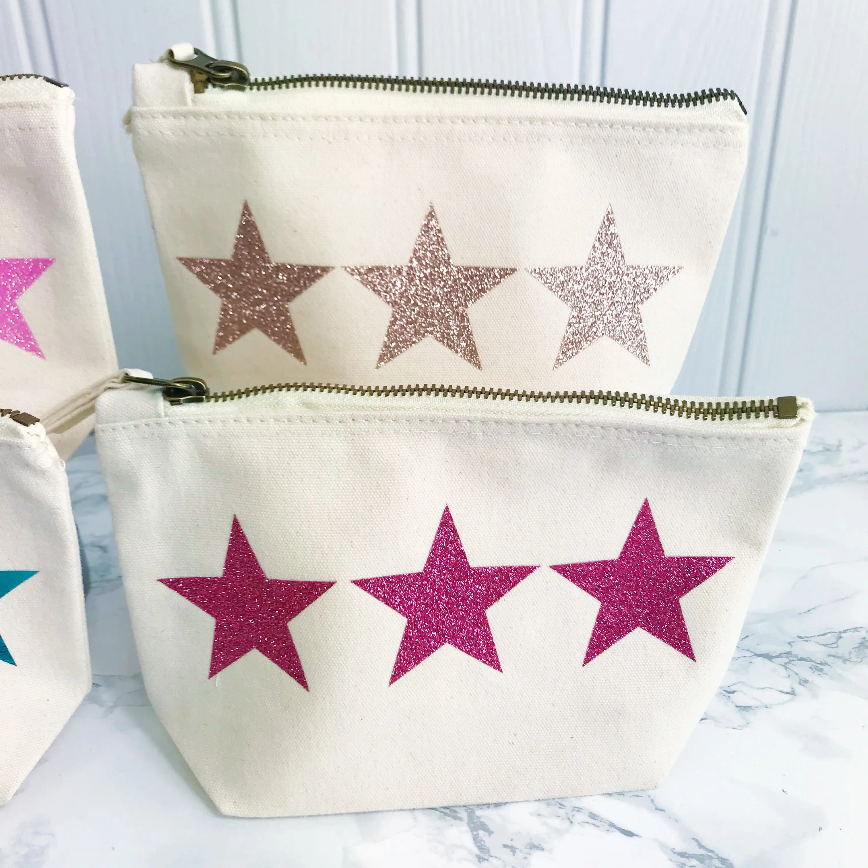 Sparkle Star Make Up Toiletries Bag - Perfect Gift for Girls Mums &  Friends