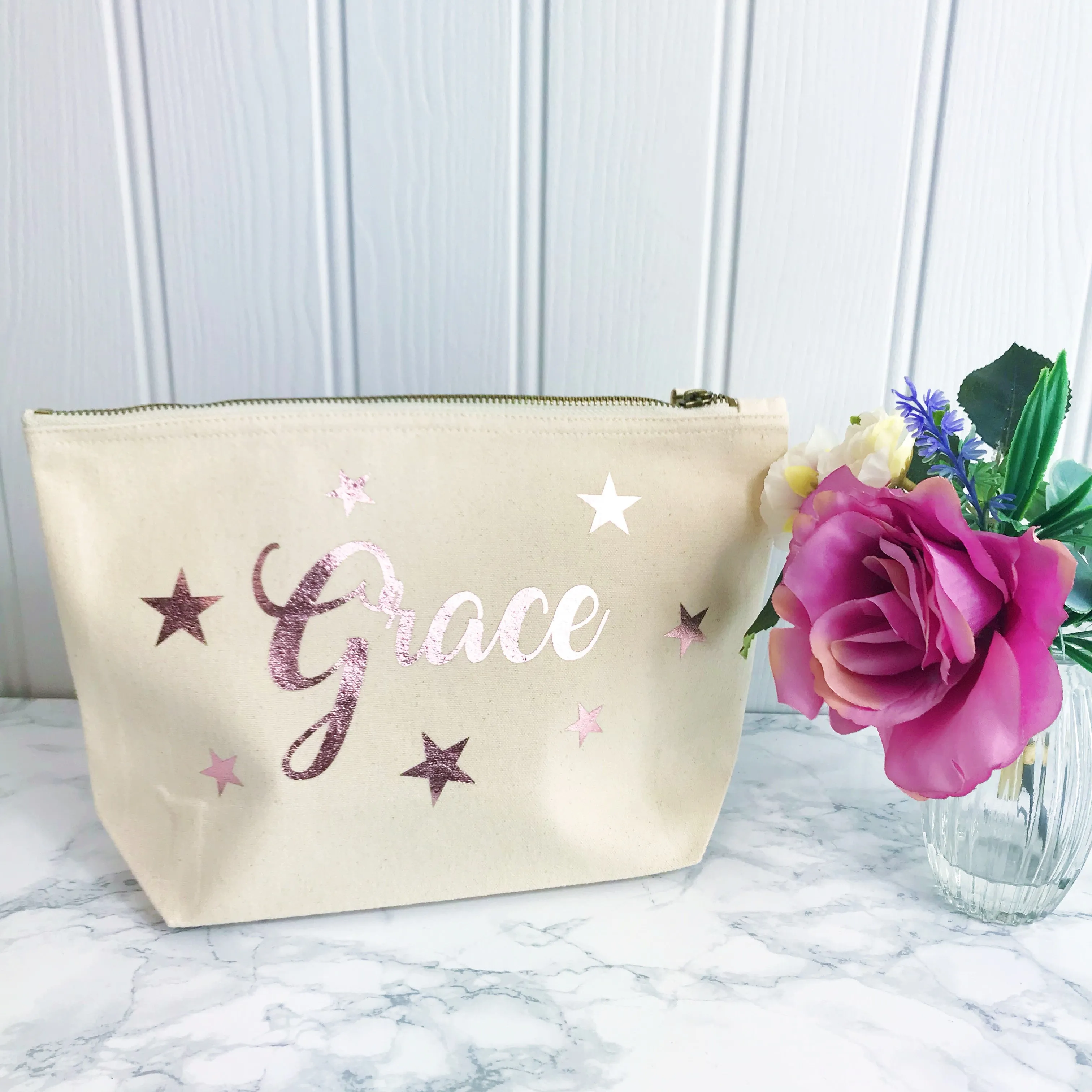 Sparkle Star Make Up Toiletries Bag - Perfect Gift for Girls Mums &  Friends