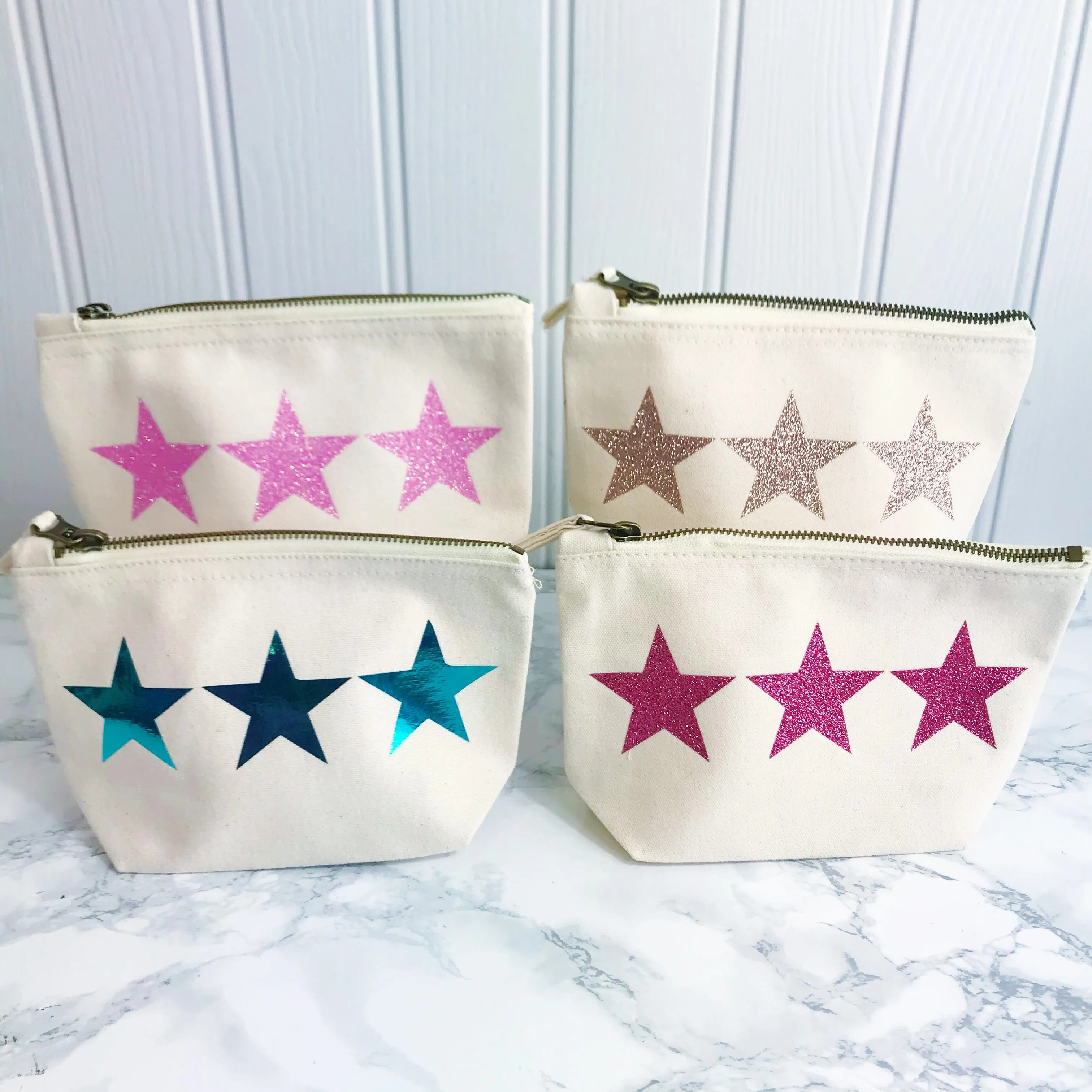 Sparkle Star Make Up Toiletries Bag - Perfect Gift for Girls Mums &  Friends