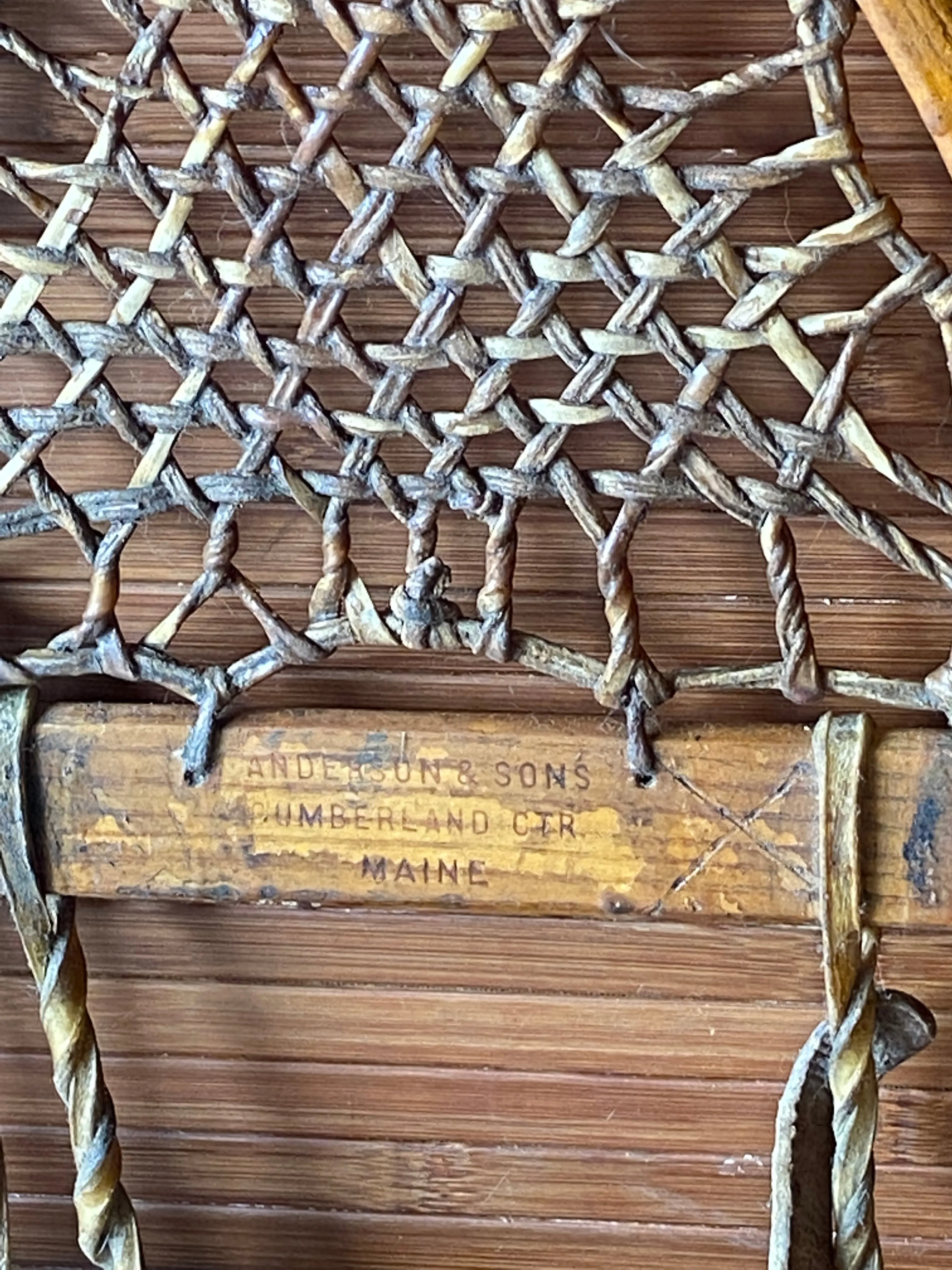 Vintage Anderson and Sons Co. Snowshoes