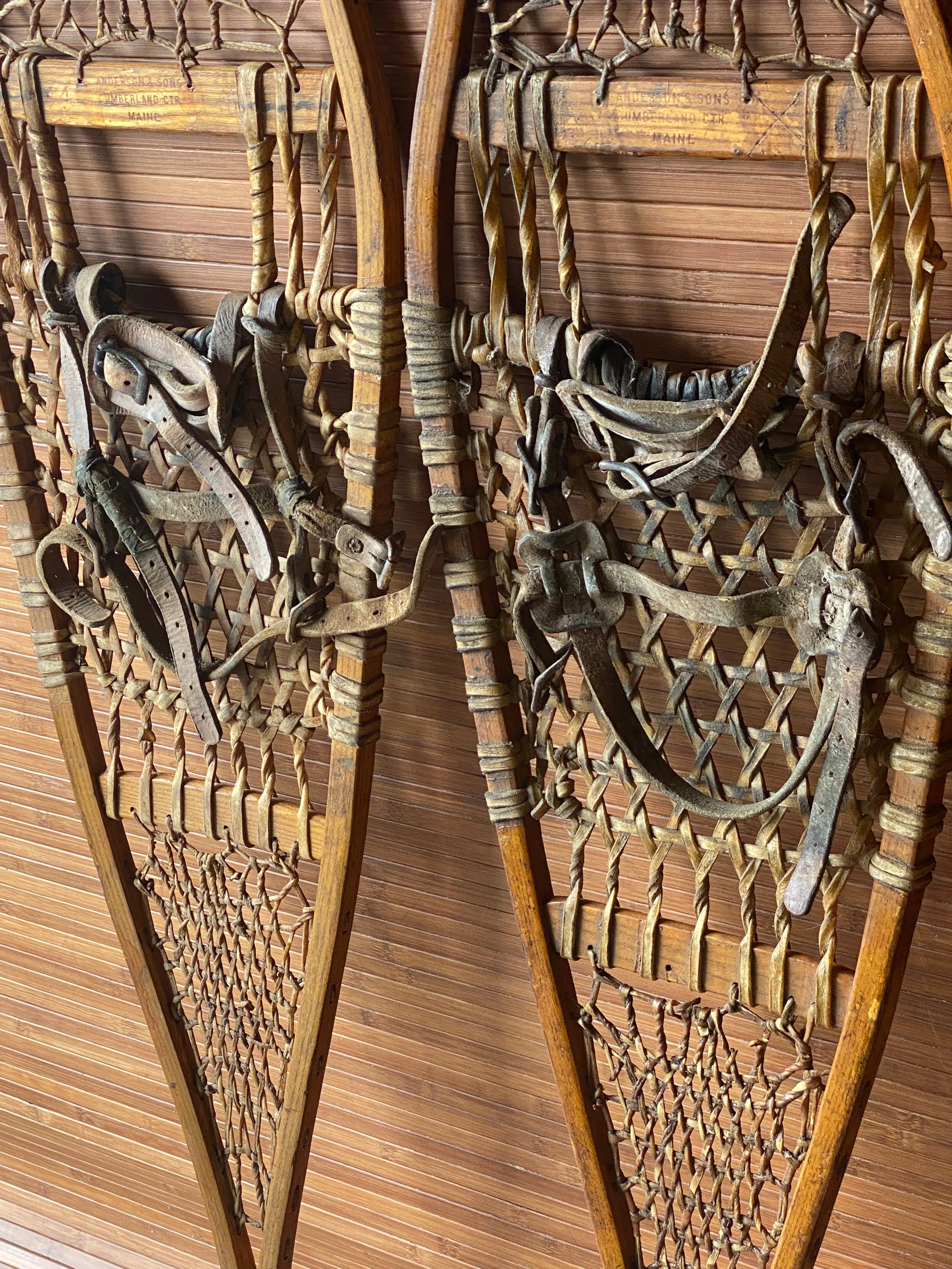 Vintage Anderson and Sons Co. Snowshoes