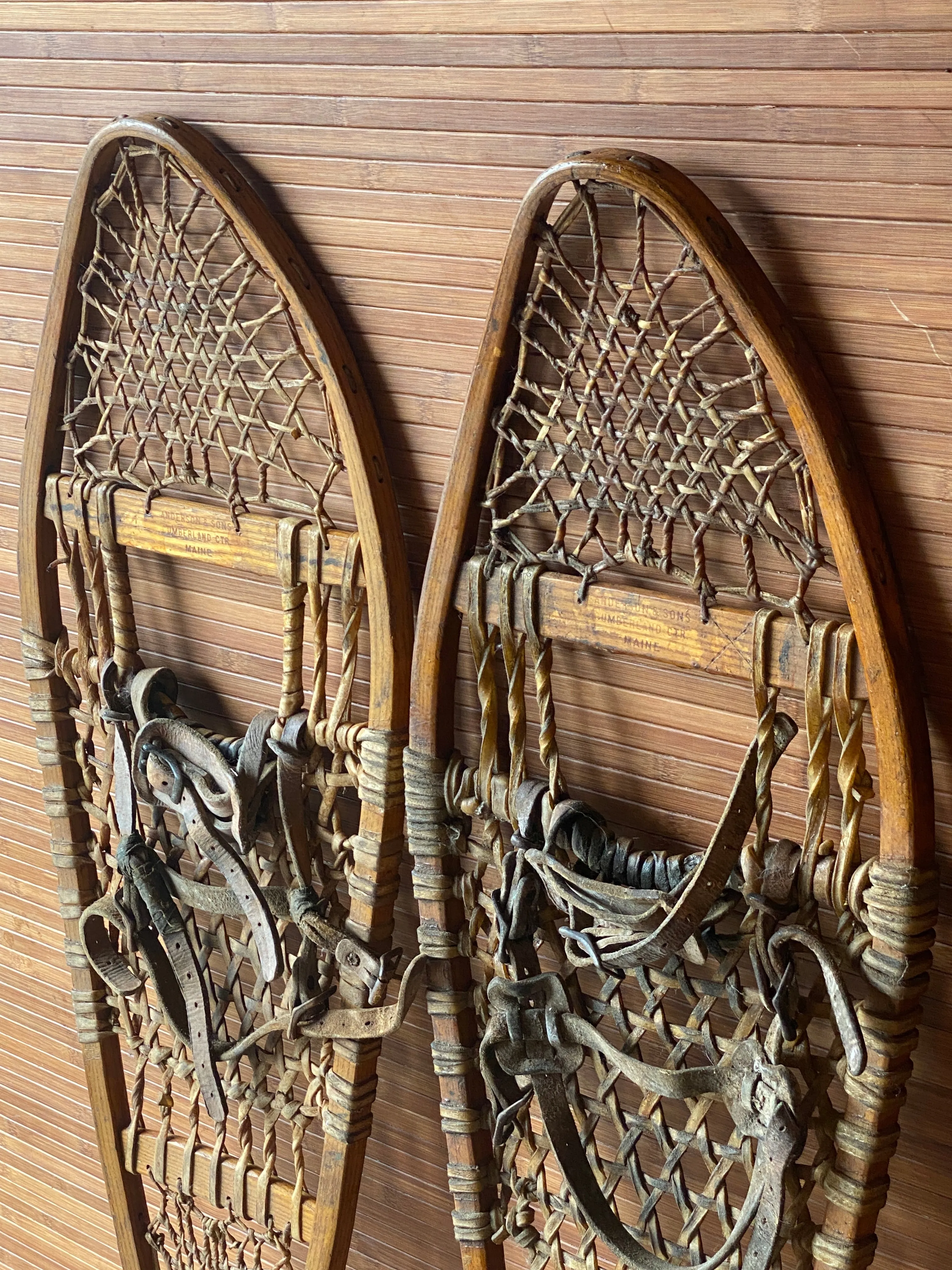 Vintage Anderson and Sons Co. Snowshoes